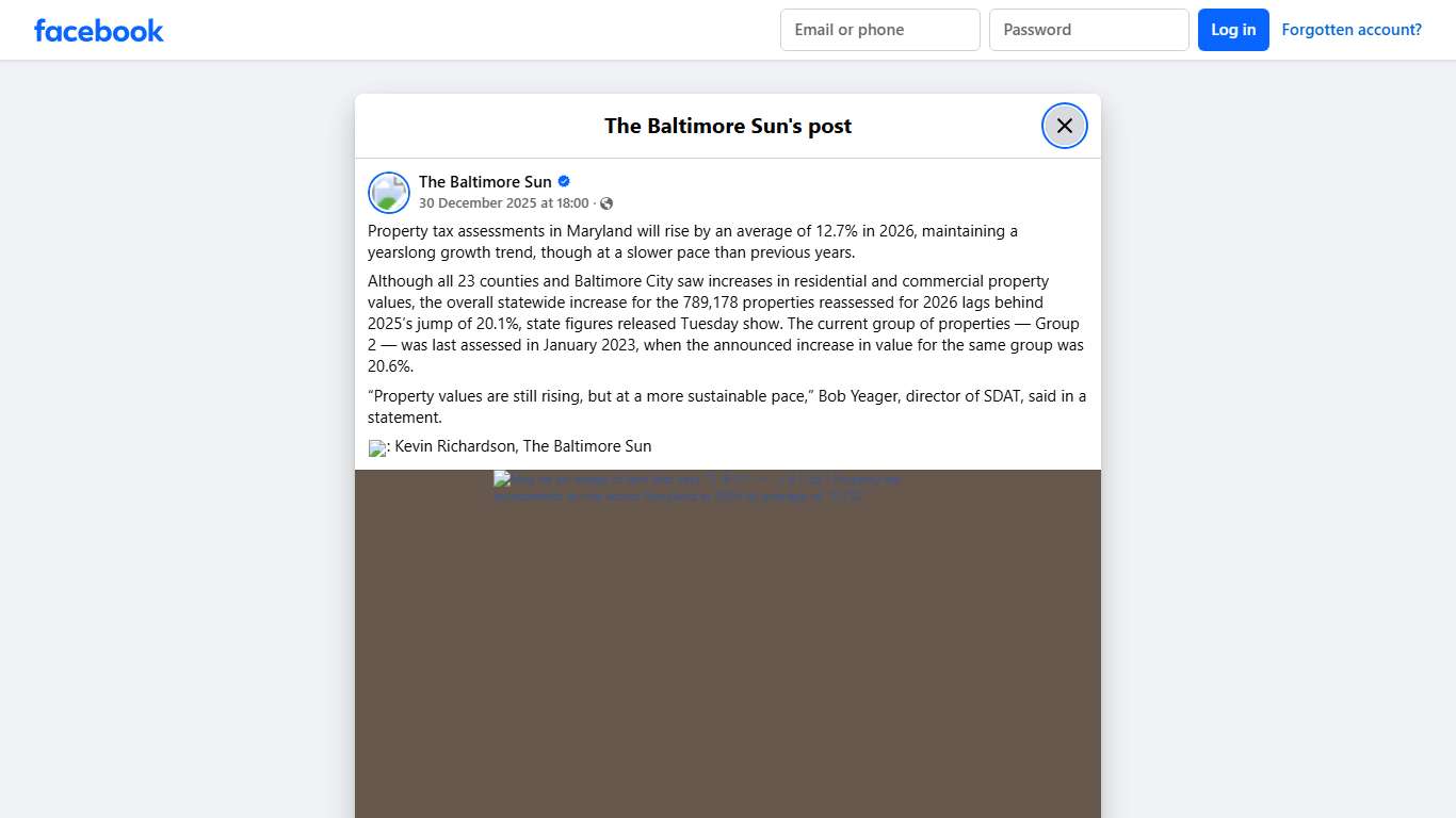 Property tax assessments in Maryland... - The Baltimore Sun Facebook